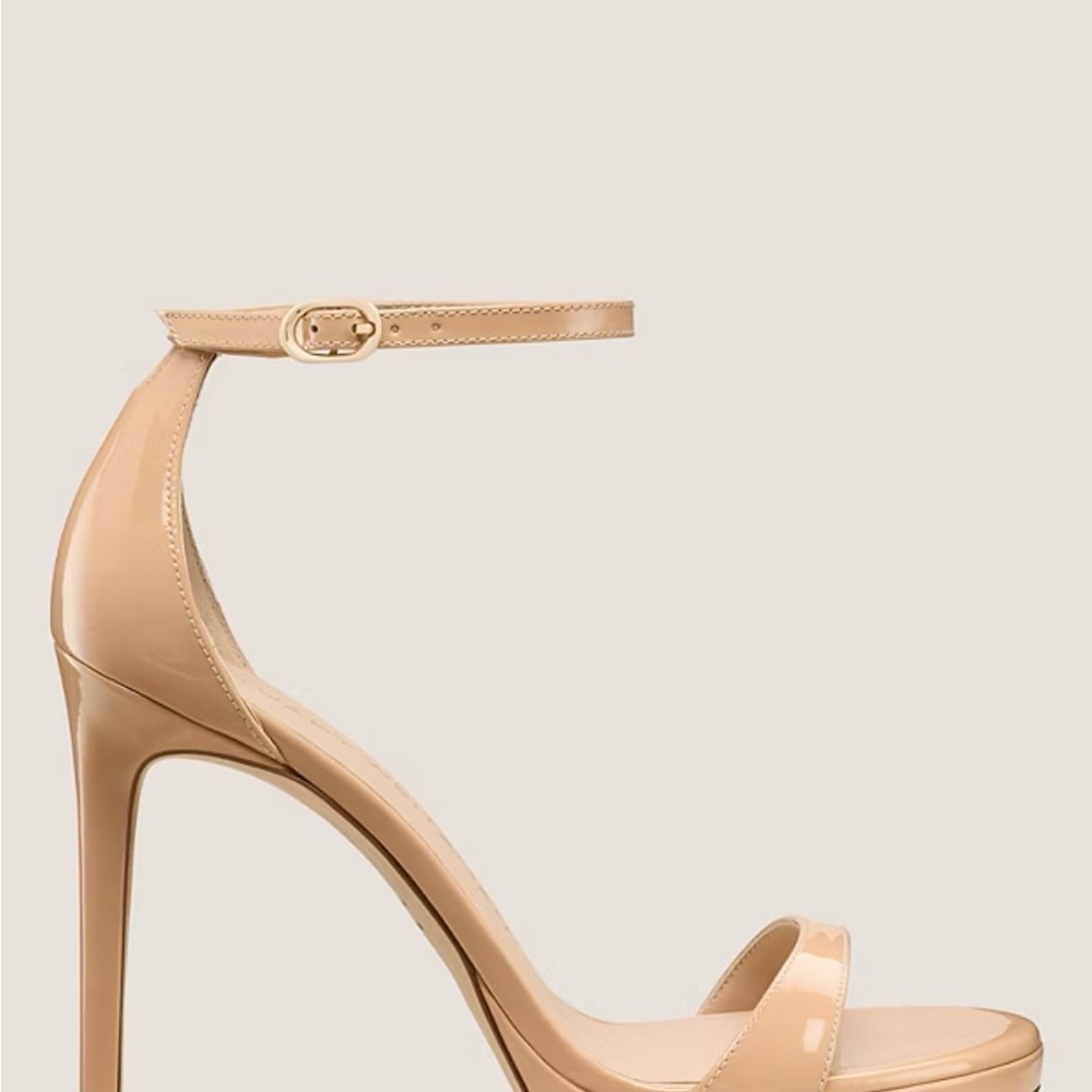Stuart Weitzman Beige Patent Heels